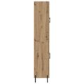 vidaXL Highboard Remeselný dub 69,5 x 34 x 180 cm Kompozitné drevo