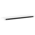 vidaXL Plávajúce nástenné police 2 ks, biele 90x23,5x3,8 cm, MDF