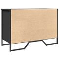 vidaXL Botník čierny 90x38x61,5 cm kompozitné drevo