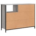 vidaXL Komoda sivá sonoma 100x33x75 cm kompozitné drevo