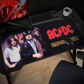 AC/DC herní podložka XXL/ 90 x 40 cm Podložka pod myš, herní, kulatá, 900×400×3mm