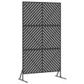 vidaXL Záves na zabezpečenie súkromia 100 x 50 x 180 cm Oceľ Čierna