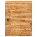 vidaXL Zavesený kabinet do kúpeľne s dverami Prírodná 38 x 33 x 48 cm