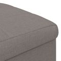 vidaXL Ottoman s Úložným Priestorom Sivohnedá 40 x 40 x 45 cm látka