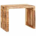 vidaXL Koncový stôl Hnedá 60 x 35 x 46 cm Masívne mango drevo