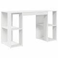 vidaXL Stôl Biela Kompozitné drevo 130 x 50.5 x 75 cm