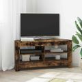 vidaXL RohováTVskriňa 102 x 40,5 x 45 cm Dymová dub Kompozitné drevo