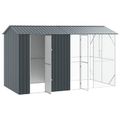 vidaXL Klietka pre vtákov Antracit 430 x 208 x 247 cm Pozinkovaná oceľ