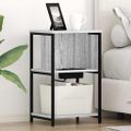 vidaXL Nočný stolík 2 ks Sivý Sonoma 38 x 31 x 61 cm Kompozitné drevo