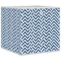 vidaXL skladacie úložné boxy 10 ks Modrá 32x32x32 cm Netkaná textília