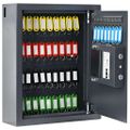 vidaXL Digitálny trezor so zámkom Tmavosivá 30 x 10 x 36,5 cm Oceľ
