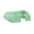 vidaXL Fóliovník s oceľovým rámom zelený 32 m² 8x4x2 m