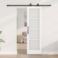 vidaXL Posuvné dvere ORKDAL 61 x 198,5 cm Biela a čierna