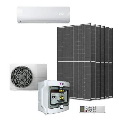 GETI GKH12K 3,5kW hybridná klimatizačná súprava, 6x 450W panel, DC rozvádzač