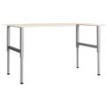 vidaXL Rámy na pracovné stoly 2 ks kovové 85x(69x95,5) cm sivé
