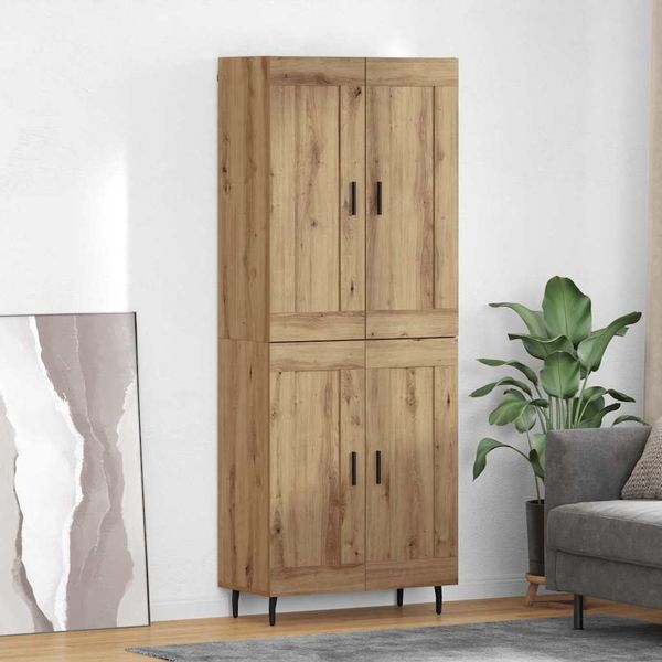 vidaXL Highboard 2 pcs Remeselný dub Kompozitné drevo