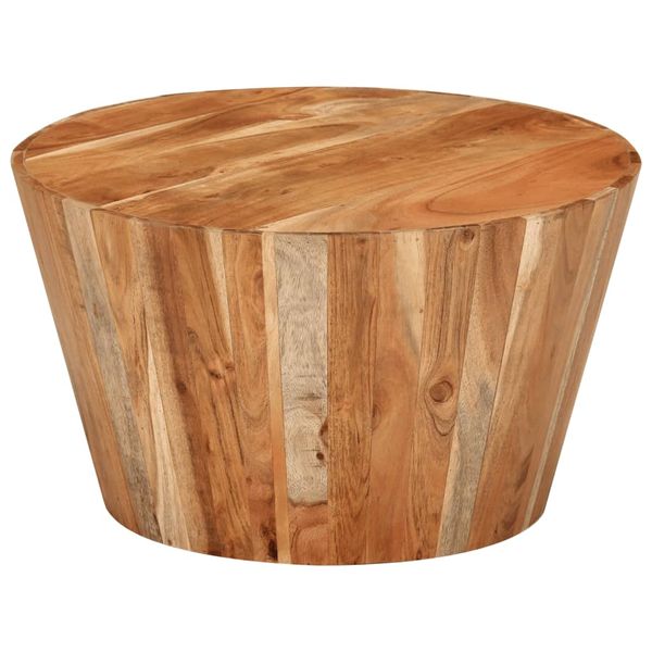 vidaXL Konferenčný stolík Ø52x30 cm masívne akáciové drevo