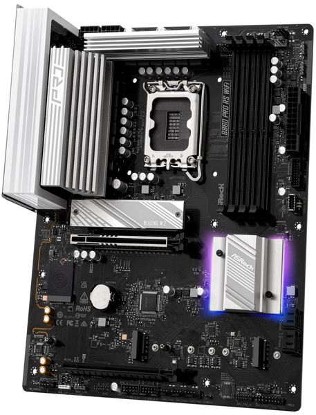 ASRock B860 Pro RS WiFi / Intel B860 / LGA1851 / 4x DDR5 / 3x M.2 / HDMI / DP / USB-C / WiFi / ATX