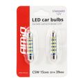 LED STANDARD 3014 15SMD Festoon C5W C10W C3W 39mm White 12V