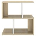 vidaXL Nočné stolíky 2 ks, biela+sonoma 50x30x51,5cm, kompozitné drevo
