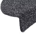 vidaXL Schodové rohože, samolepiace, 5 ks, 65x21x4 cm, tmavošedé, polkruhové, veľké