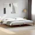 vidaXL Posteľný rám dub sonoma 200x200 cm kompozitné drevo a kov