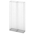 vidaXL Záhradná gabiónová stena+sklenené kamienky a LED 100x30x150 cm