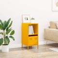 vidaXL Komoda horčicovožltá 35x39x73,5 cm oceľ valcovaná za studena