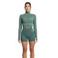 Dámský top Cropped Seamless Moss - STRIX, veľkosť L