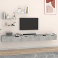 vidaXL Nástenné skrinky 2 ks betónovosivé 102x30x20cm spracované drevo
