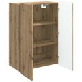 vidaXL Nástenná skrinka 66 x 34,5 x 92 cm Kompozitné drevo Dub artisan