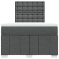 vidaXL Boxspring posteľ s matracom, tmavosivá 120x190 cm, látka