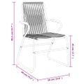 vidaXL Záhradné stoličky 4 ks čierne 58x59x85,5 cm PVC ratan