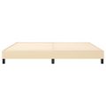 vidaXL Posteľný rám s boxspringom krémová 200x200 cm látka