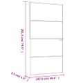 vidaXL Vnútorné dvere čierne 102x201,5 cm tvrdené sklo a hliník úzke