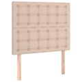 vidaXL Boxspring posteľ s matracom kapučínová 90x200 cm umelá koža