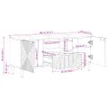 VidaXL TV skrinka Hnedá 105x33x46 cm Masívne drevo Mango