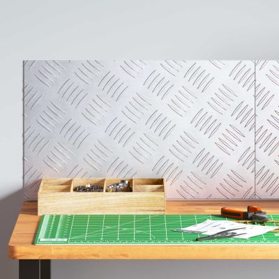vidaXL Schodový rošt Obdĺžnikový 2 pcs Strieborná 50 x 30 cm Hliník