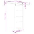 vidaXL Posuvné dvere ORKDAL Prírodná 78 x 202 cm