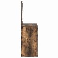 vidaXL Toaletný stolík Dymová dub 78,5 x 41 x 135 cm Kompozitné drevo