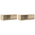 vidaXL TV skrinky 2 ks dub sonoma 80x31x25,5 cm kompozitné drevo