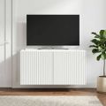 vidaXL Nástenná TV skrinka Biela 59,5 x 31 x 30 cm Kompozitné drevo