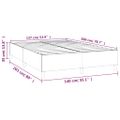 vidaXL Posteľný rám s boxspringom zelená 140x200 cm látka