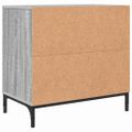 vidaXL Nočný stolík Sivý dub sonoma 63.5 x 36 x 61 cm Kompozitné drevo