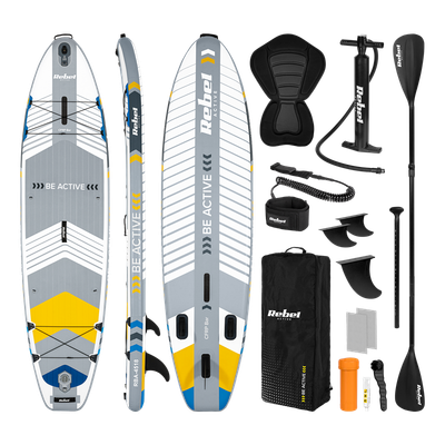 Paddleboard SUP REBEL ACTIVE PRO RBA-4518-WH biely, nosnosť 220kg