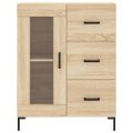 vidaXL Vysoká skrinka dub sonoma 69,5x34x180 cm spracované drevo
