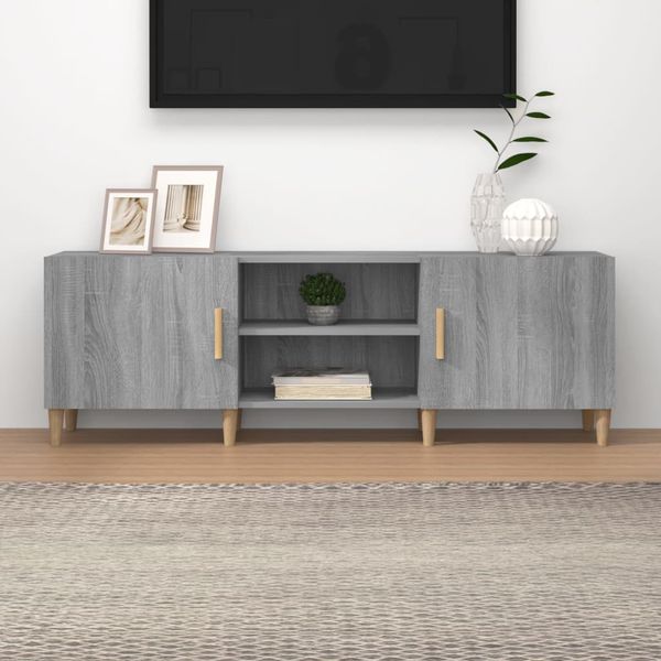 vidaXL TV skrinka sivý dub sonoma 150x30x50 cm spracované drevo