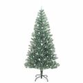 vidaXL Umelý vianočný stromček, snehom obalený, s LED svetlom 240 cm