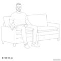 vidaXL Sada pohoviek 2 ks Tmavozelená Látka