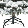 vidaXL Umelý vianočný stromček s 150 LED-i Biela 150 cm PE a PVC